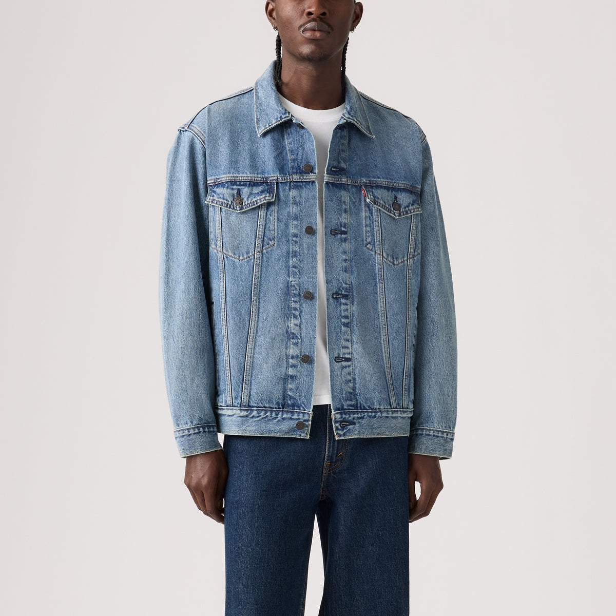 Relaxed Fit Trucker Jacket - Afternoon Streets-1