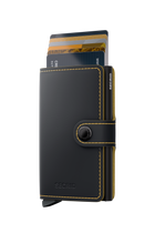Miniwallet Matte - Black & Ochre