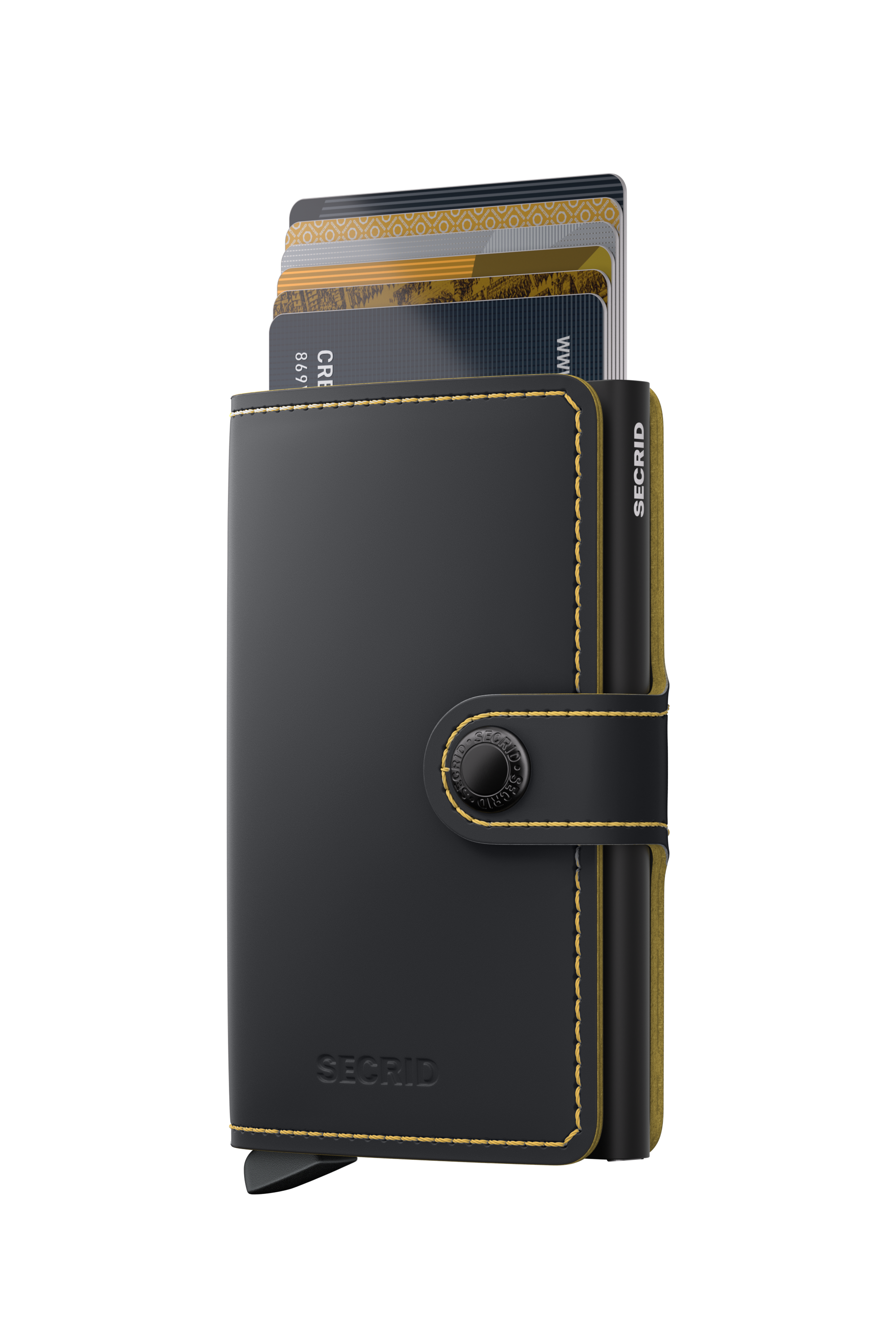 Miniwallet Matte - Black & Ochre