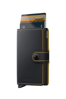 Miniwallet Matte - Black & Ochre