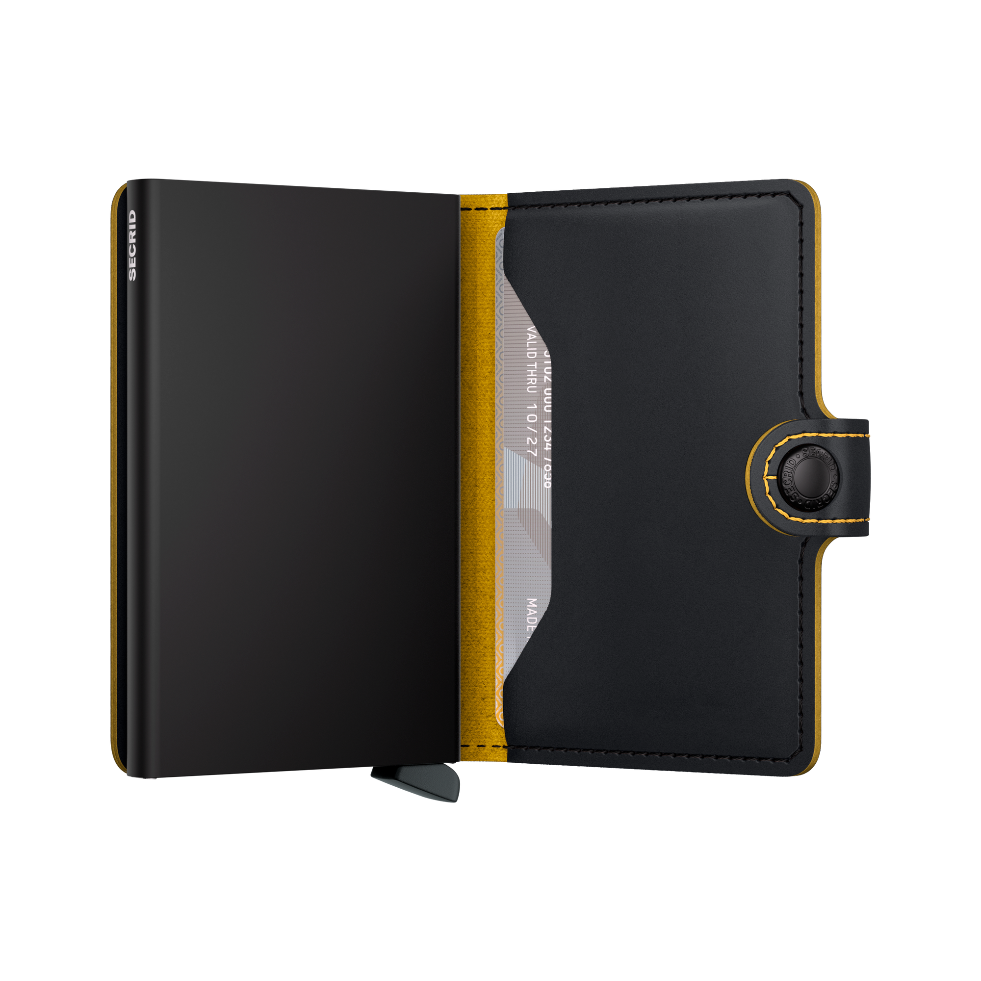 Miniwallet Matte - Black & Ochre