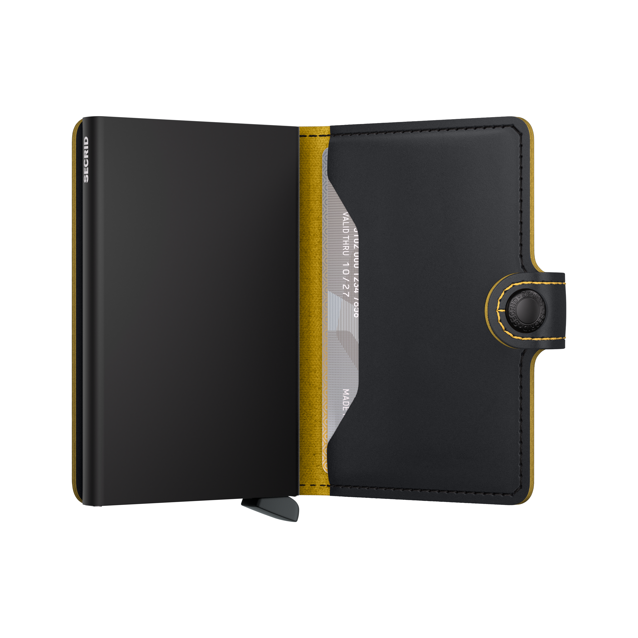 Miniwallet Matte - Black & Ochre