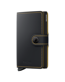 Miniwallet Matte - Black & Ochre