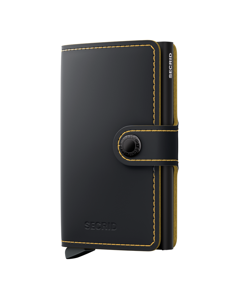 Miniwallet Matte - Black & Ochre