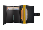 Miniwallet Matte - Black & Ochre