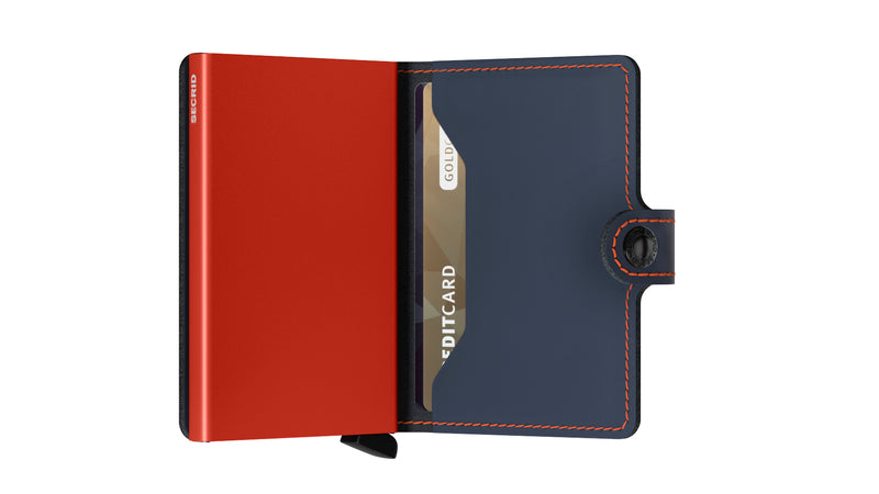 Miniwallet Matte - Night Blue & Orange