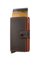 Miniwallet Matte - Truffle & Orange