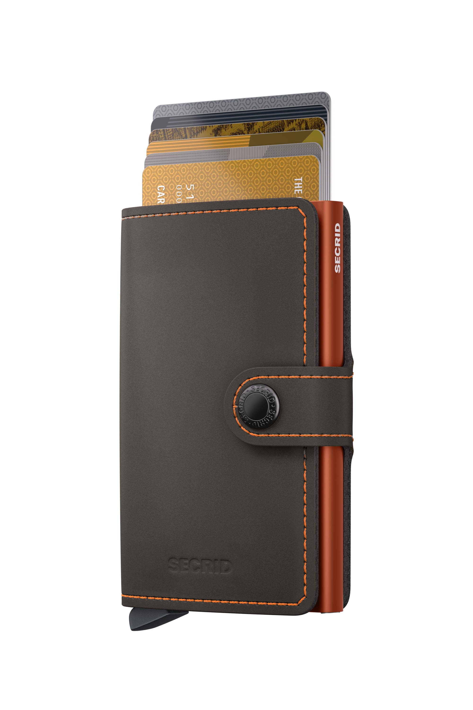Miniwallet Matte - Truffle & Orange