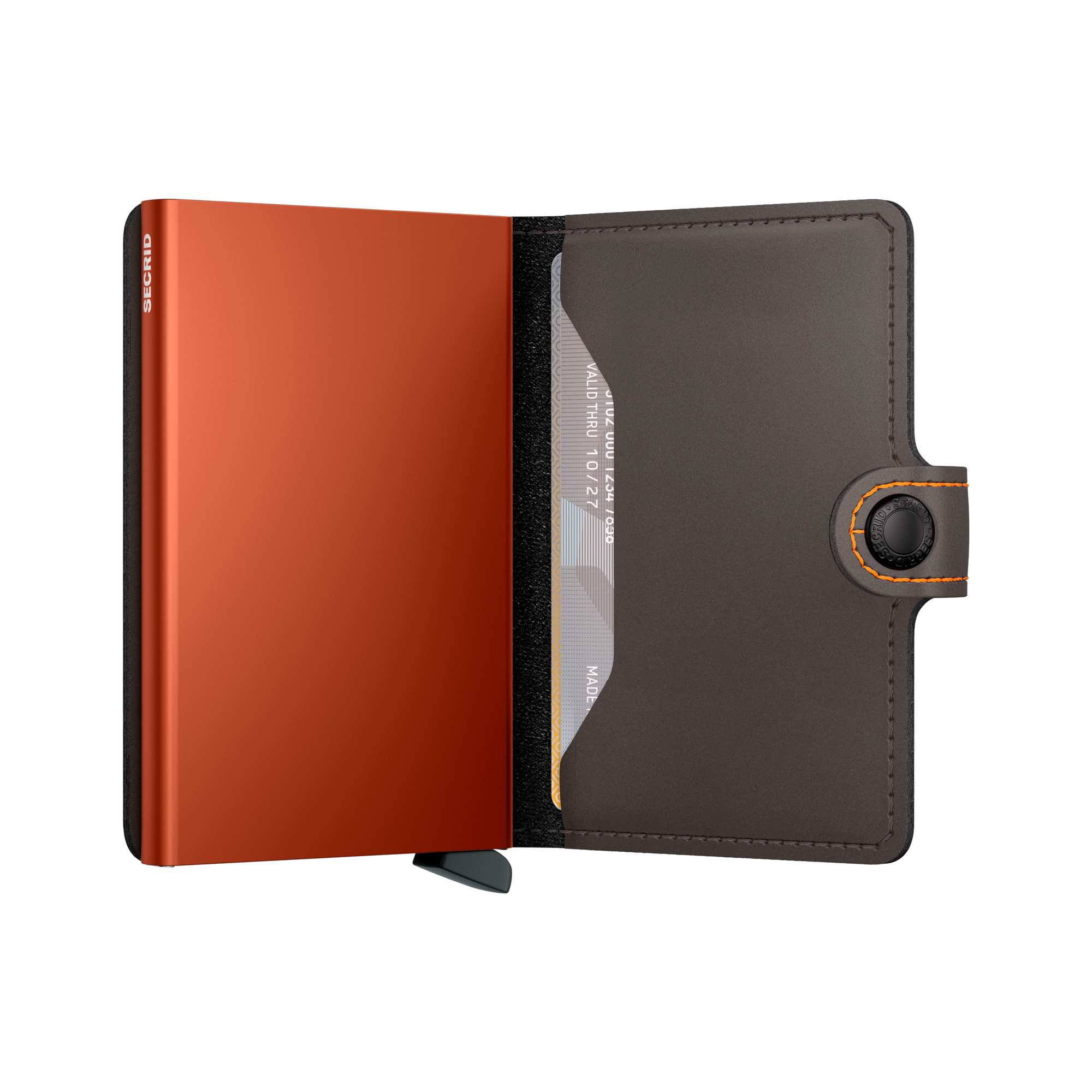 Miniwallet Matte - Truffle & Orange