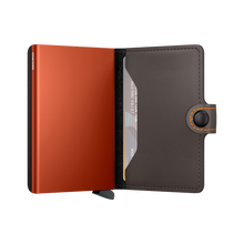 Miniwallet Matte - Truffle & Orange