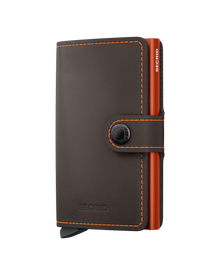 Miniwallet Matte - Truffle & Orange