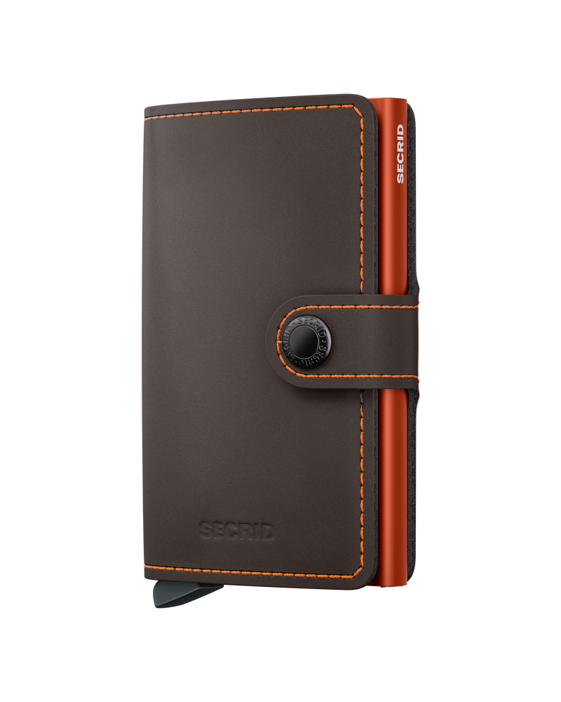 Miniwallet Matte - Truffle & Orange