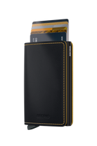 Slimwallet Matte - Black & Ochre