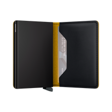 Slimwallet Matte - Black & Ochre