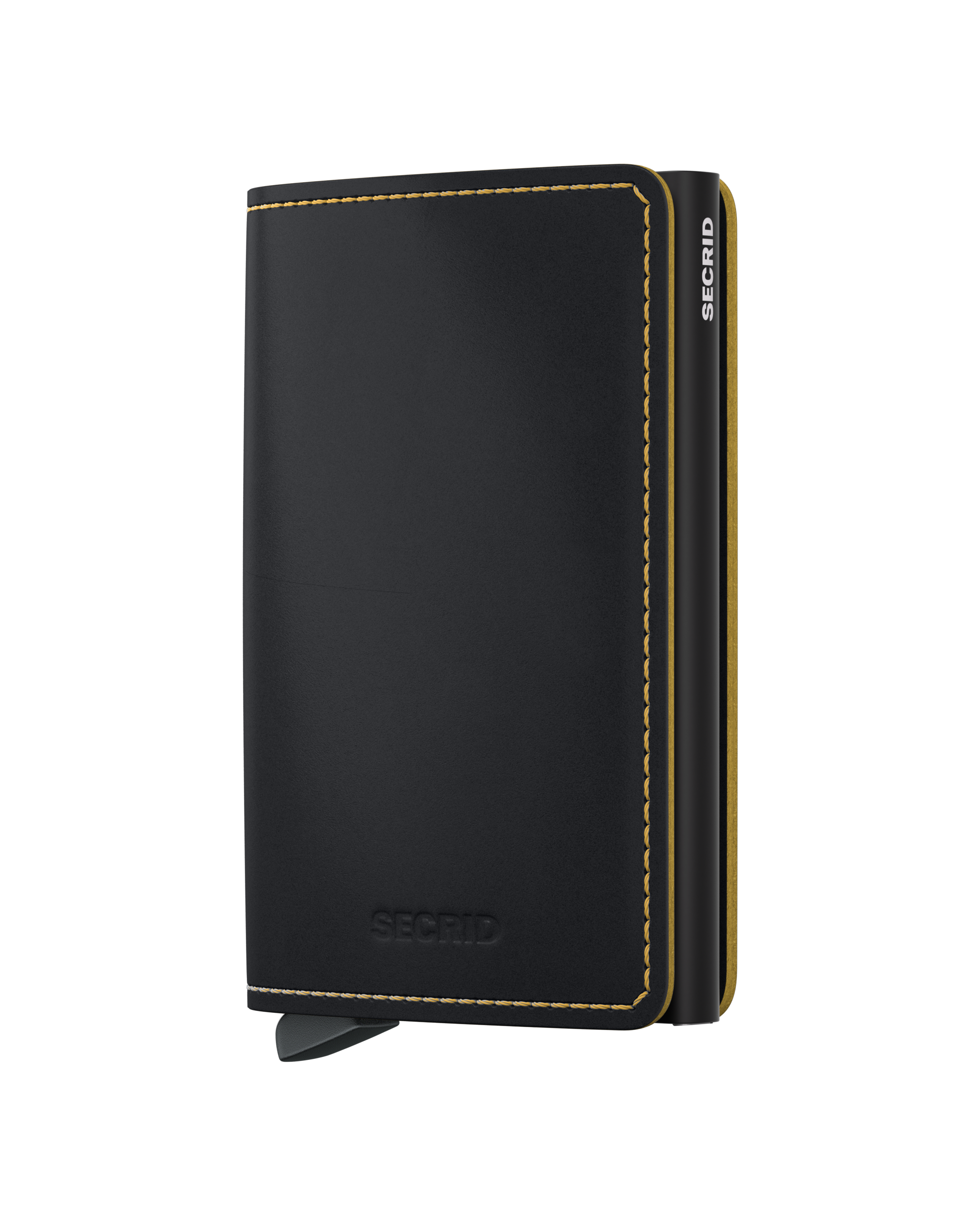 Slimwallet Matte - Black & Ochre