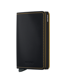 Slimwallet Matte - Black & Ochre