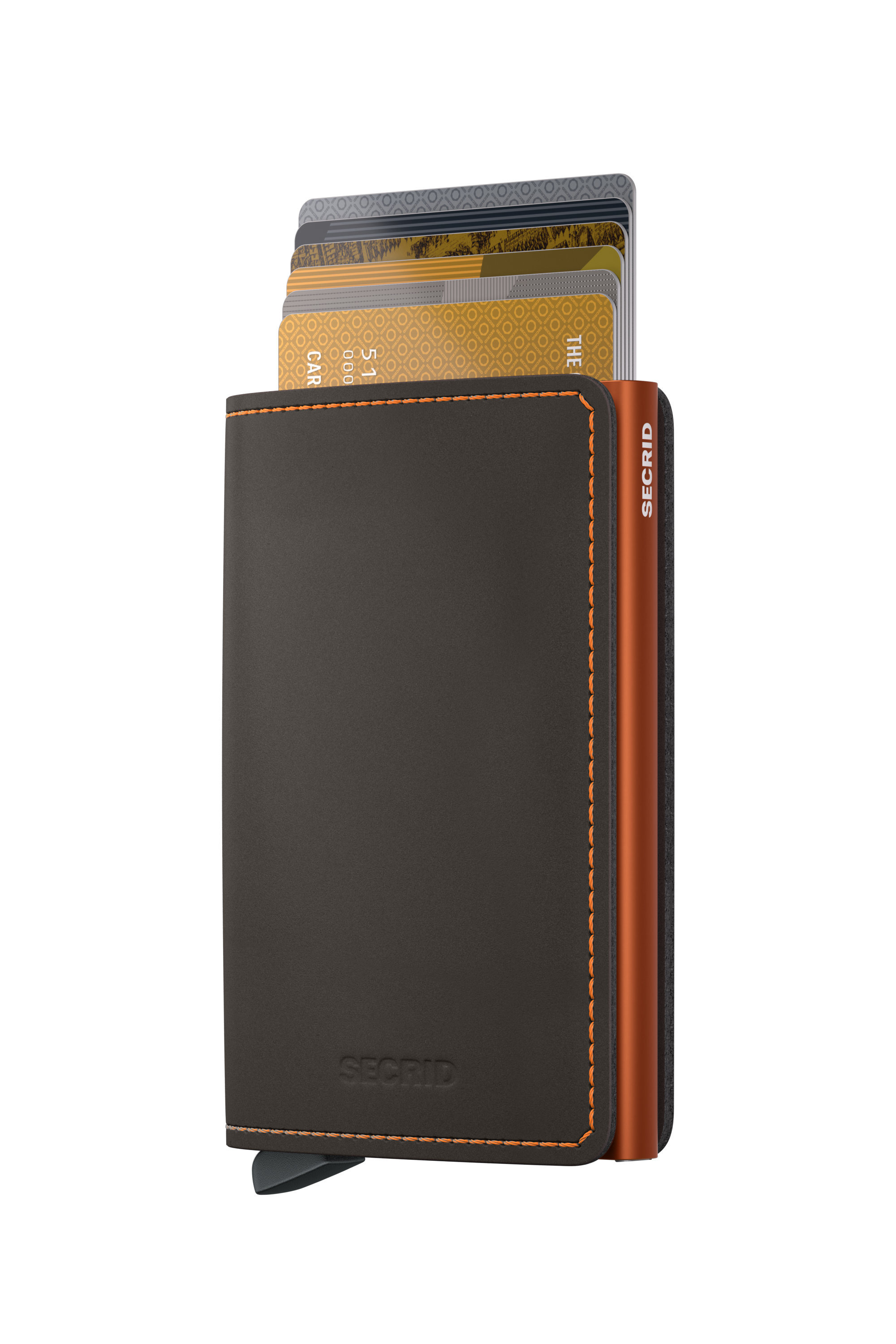 Slimwallet Matte - Truffle & Orange