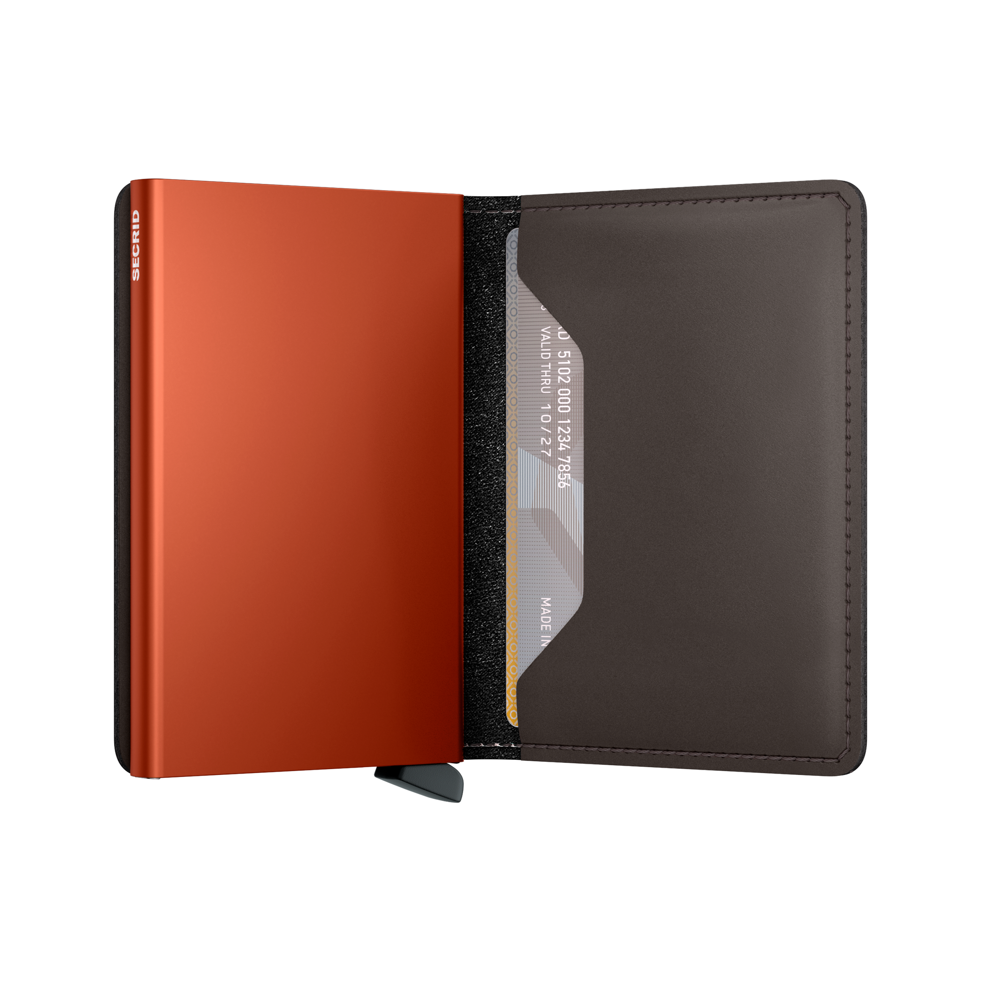 Slimwallet Matte - Truffle & Orange