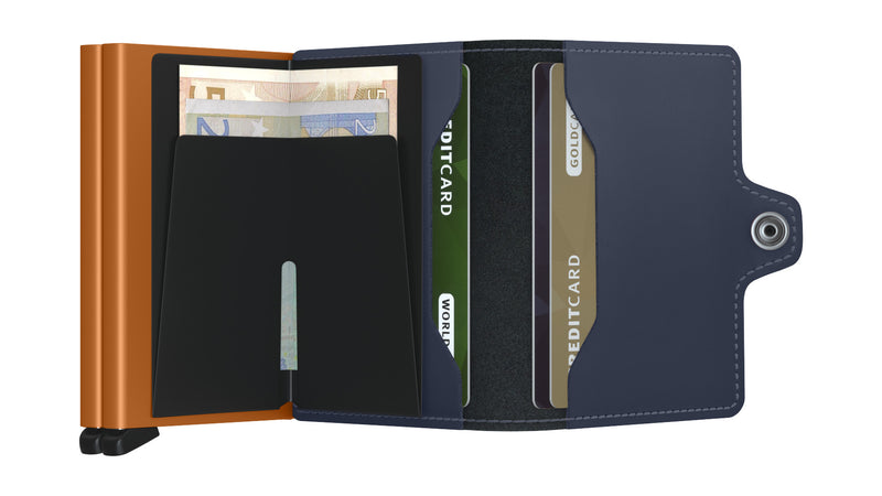 Twinwallet Matte Nightblue-Orange