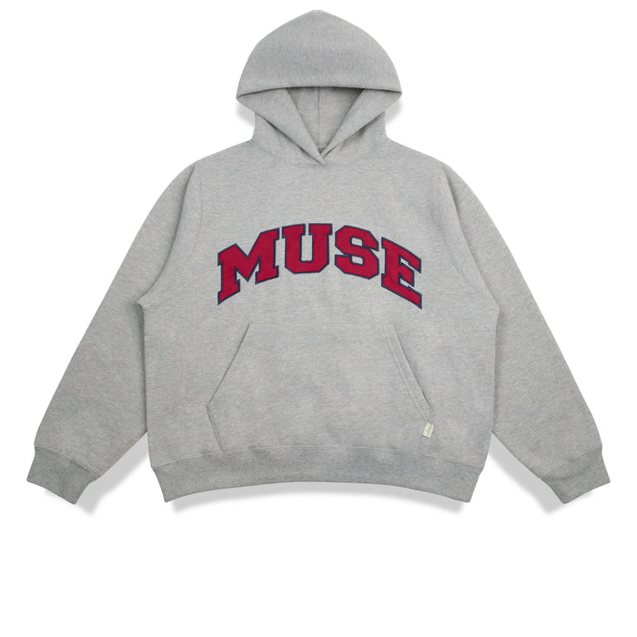 Heavyweight Scholar Hoodie - Heather Grey