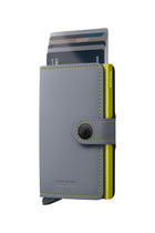 Miniwallet Matte  - Grey & Lime