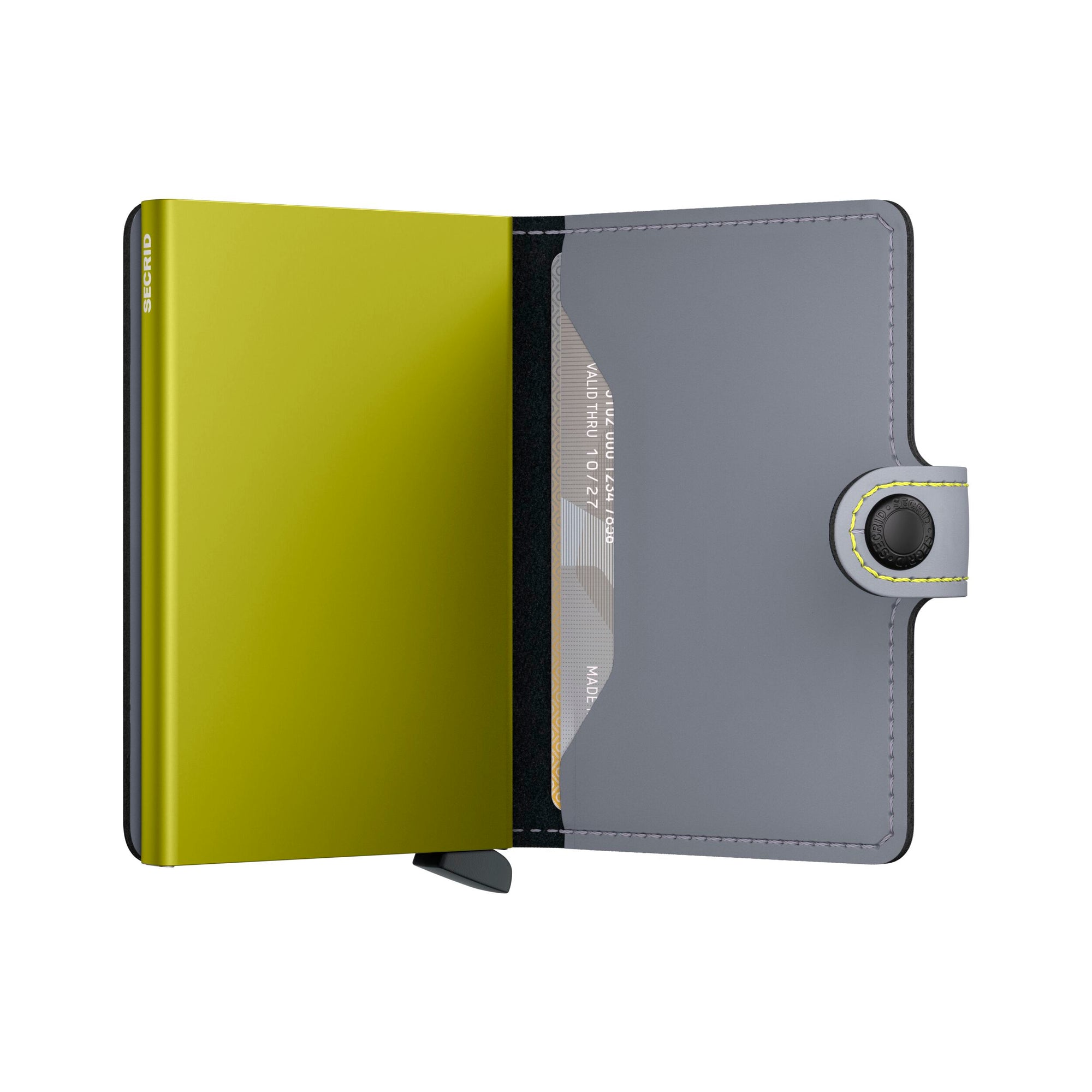 Miniwallet Matte  - Grey & Lime