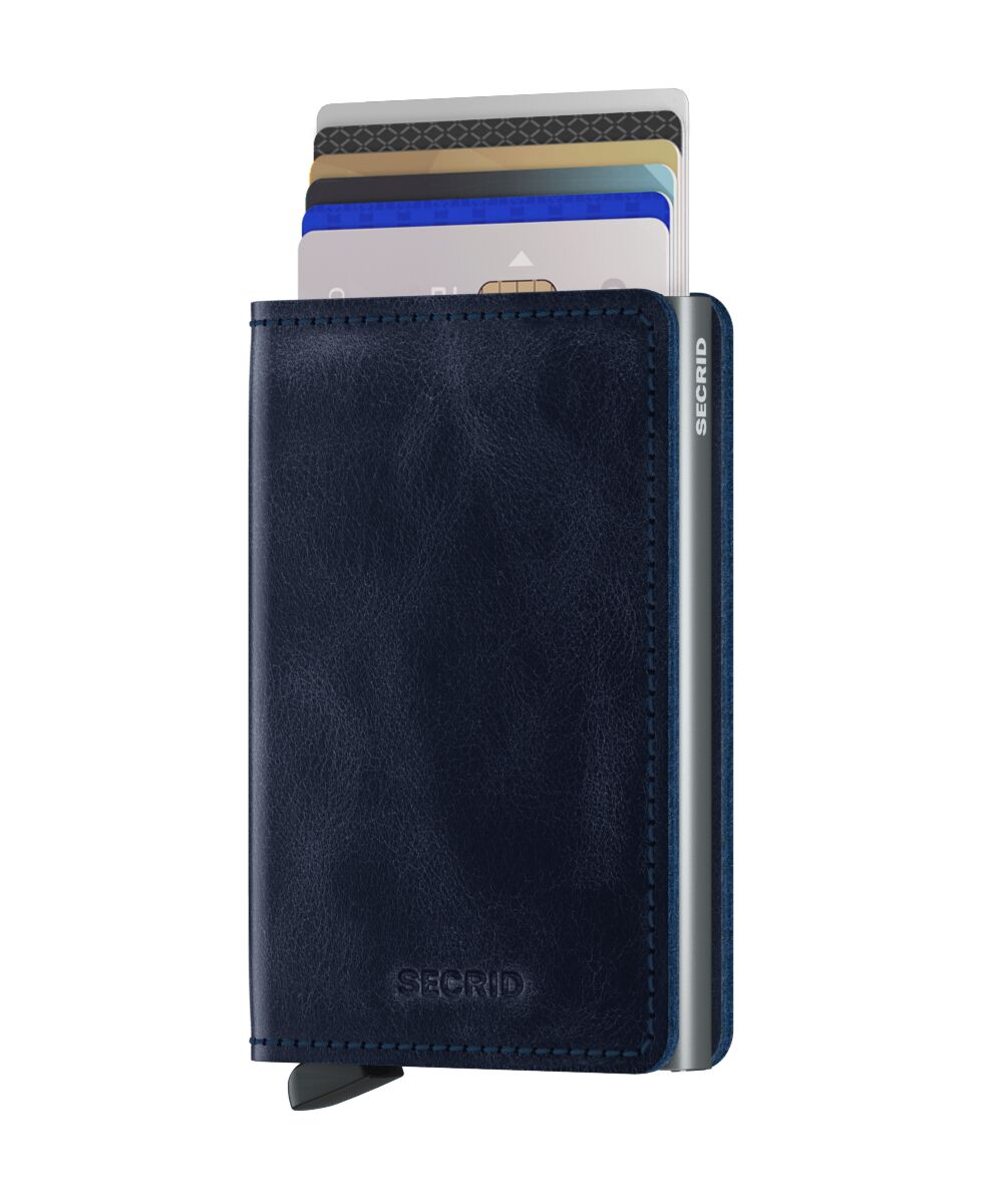 Slimwallet Vintage-  Blue