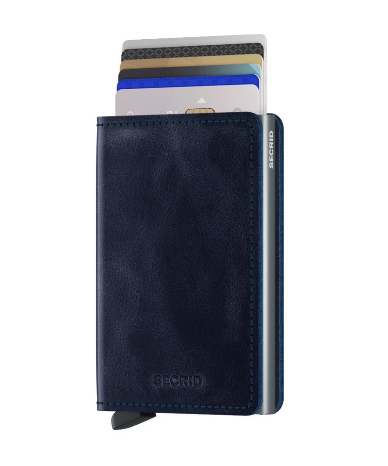 Slimwallet Vintage-  Blue