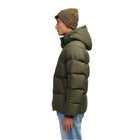 Army Jericho Mens Puffer With Removable Hood And Multi Zip Pocket