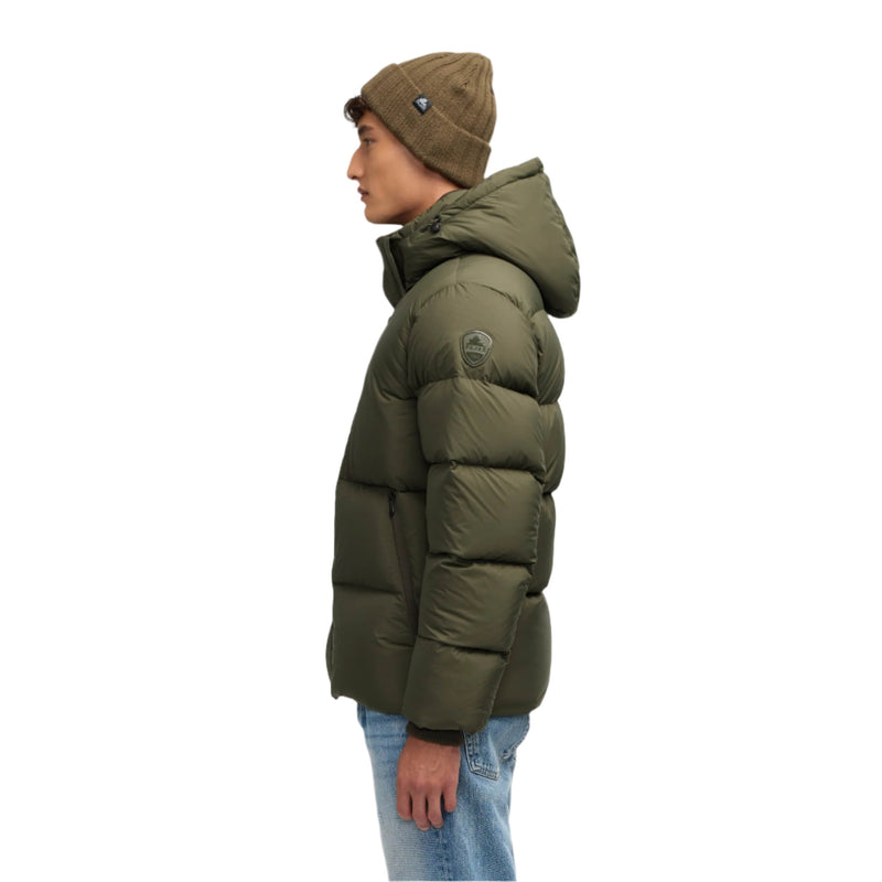 Army Jericho Mens Puffer With Removable Hood And Multi Zip Pocket