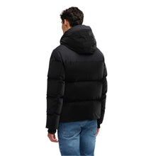 Military Mato Mens Mixed-Media Channel Quilted Puffer