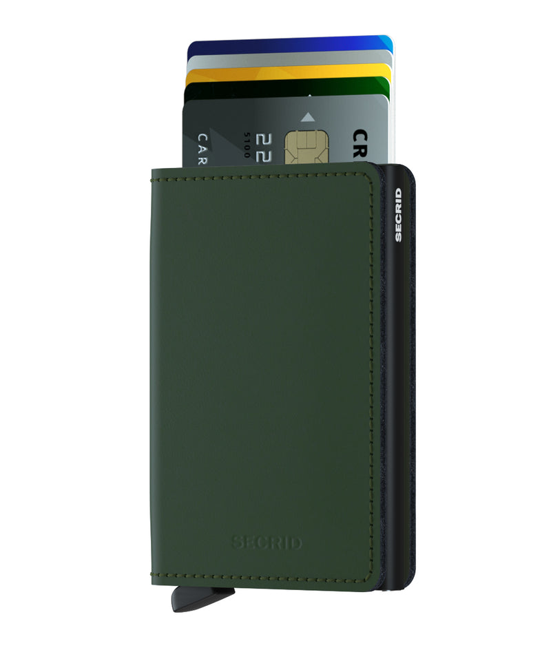 Slimwallet Matte - Green-Black