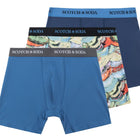 3 Pack Cotton Stretch Boxer - Blue