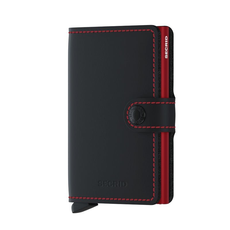 Miniwallet Matte - Black & Red