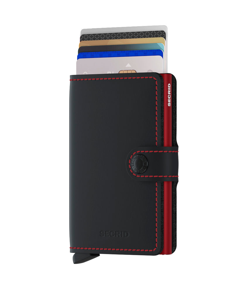 Miniwallet Matte - Black & Red