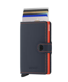 Miniwallet Matte - Night Blue & Orange