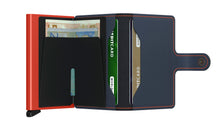 Miniwallet Matte - Night Blue & Orange