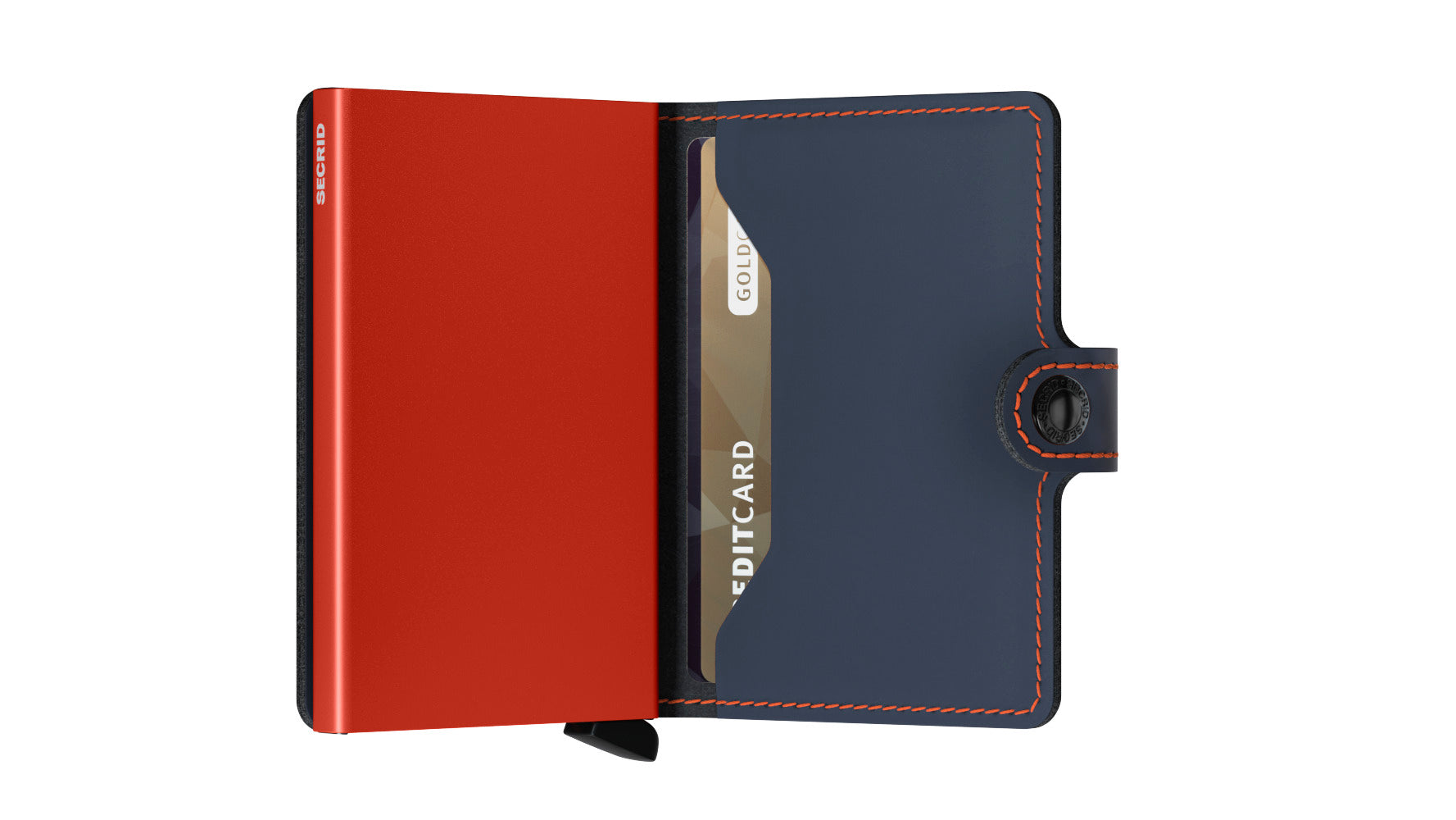 Miniwallet Matte - Night Blue & Orange