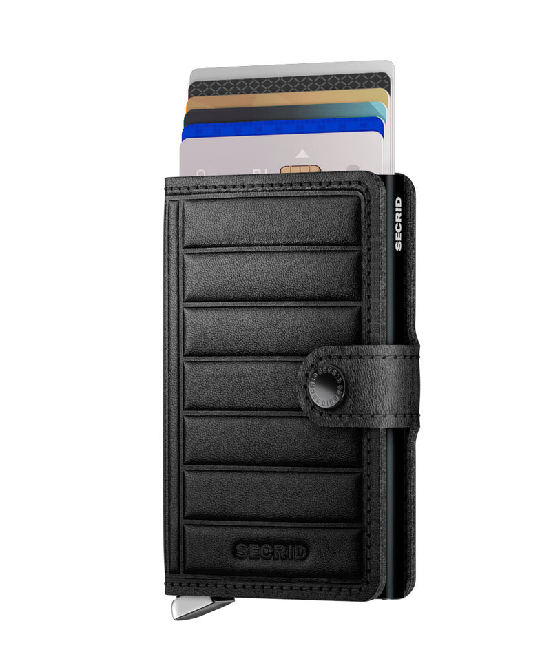 Miniwallet Emboss Lines Black
