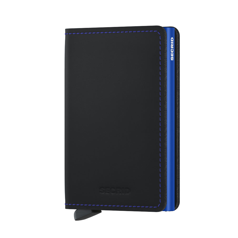Slimwallet Matte - Black & Blue