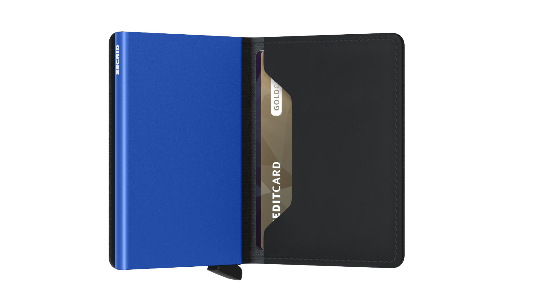 Slimwallet Matte - Black & Blue