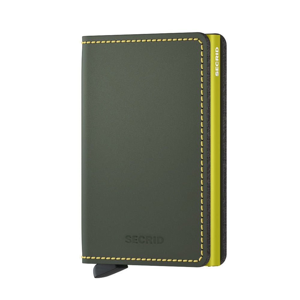 Slimwallet Matte Green & Lime