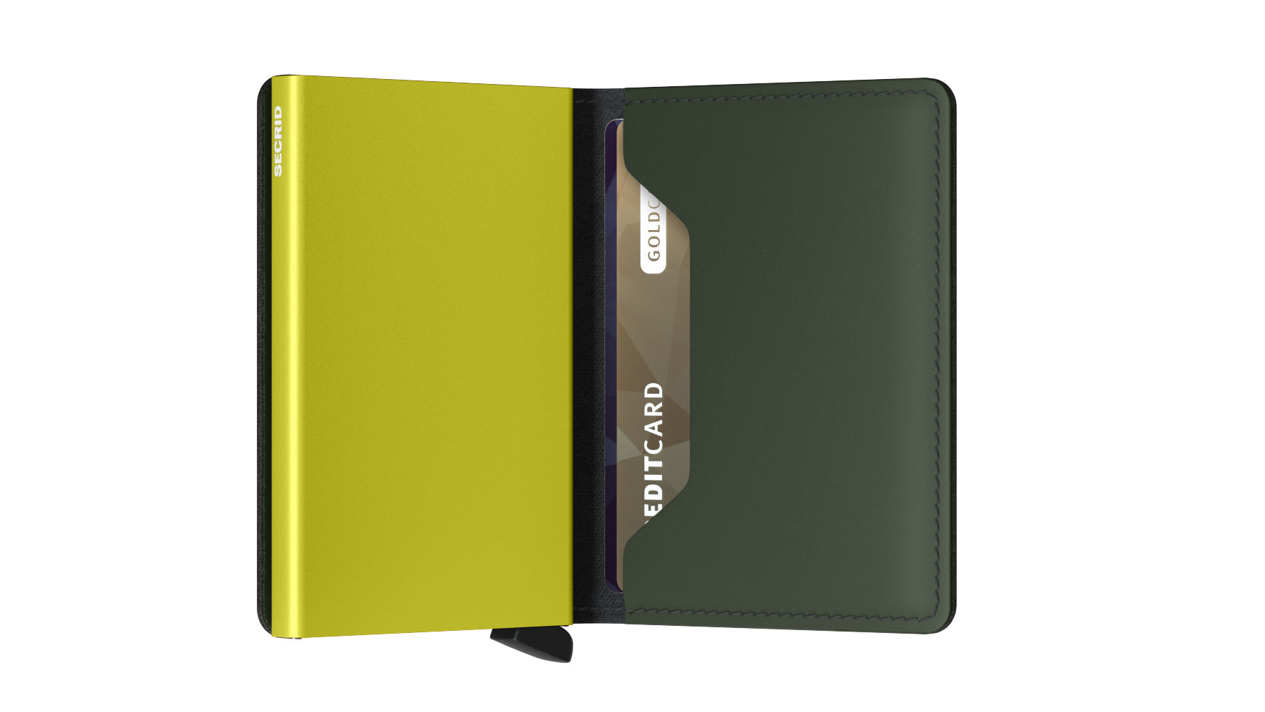 Slimwallet Matte Green & Lime