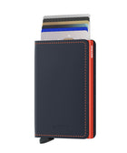 Slimwallet Matte - Night Blue & Orange