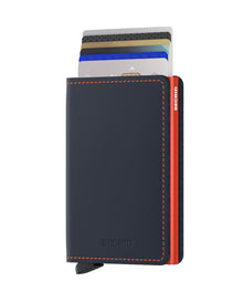 Slimwallet Matte - Night Blue & Orange