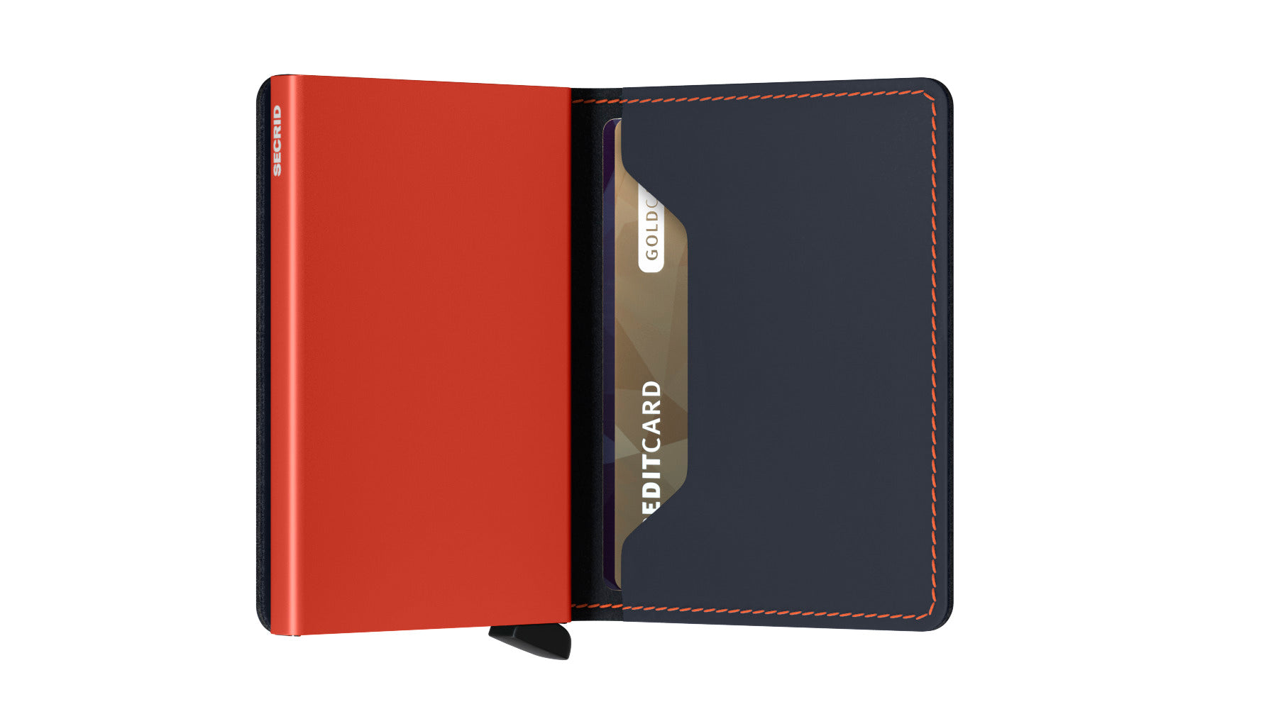 Slimwallet Matte - Night Blue & Orange