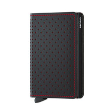 Slimwallet Perforated Black-Red
