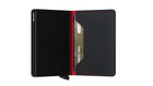 Slimwallet Perforated Black-Red
