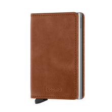 Slimwallet Vintage Cognac-Silver