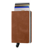 Slimwallet Vintage Cognac-Silver